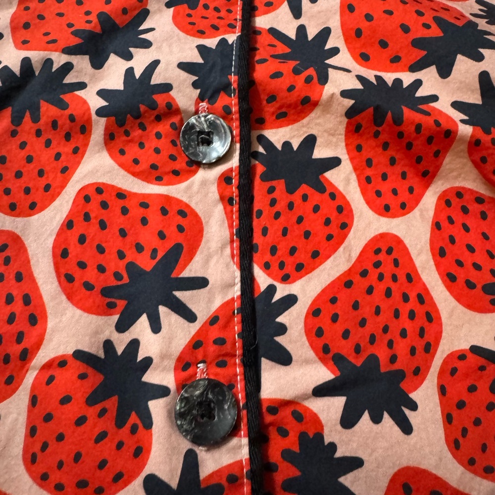 Strawberry Print Pajama Set - Picture 3 of 4